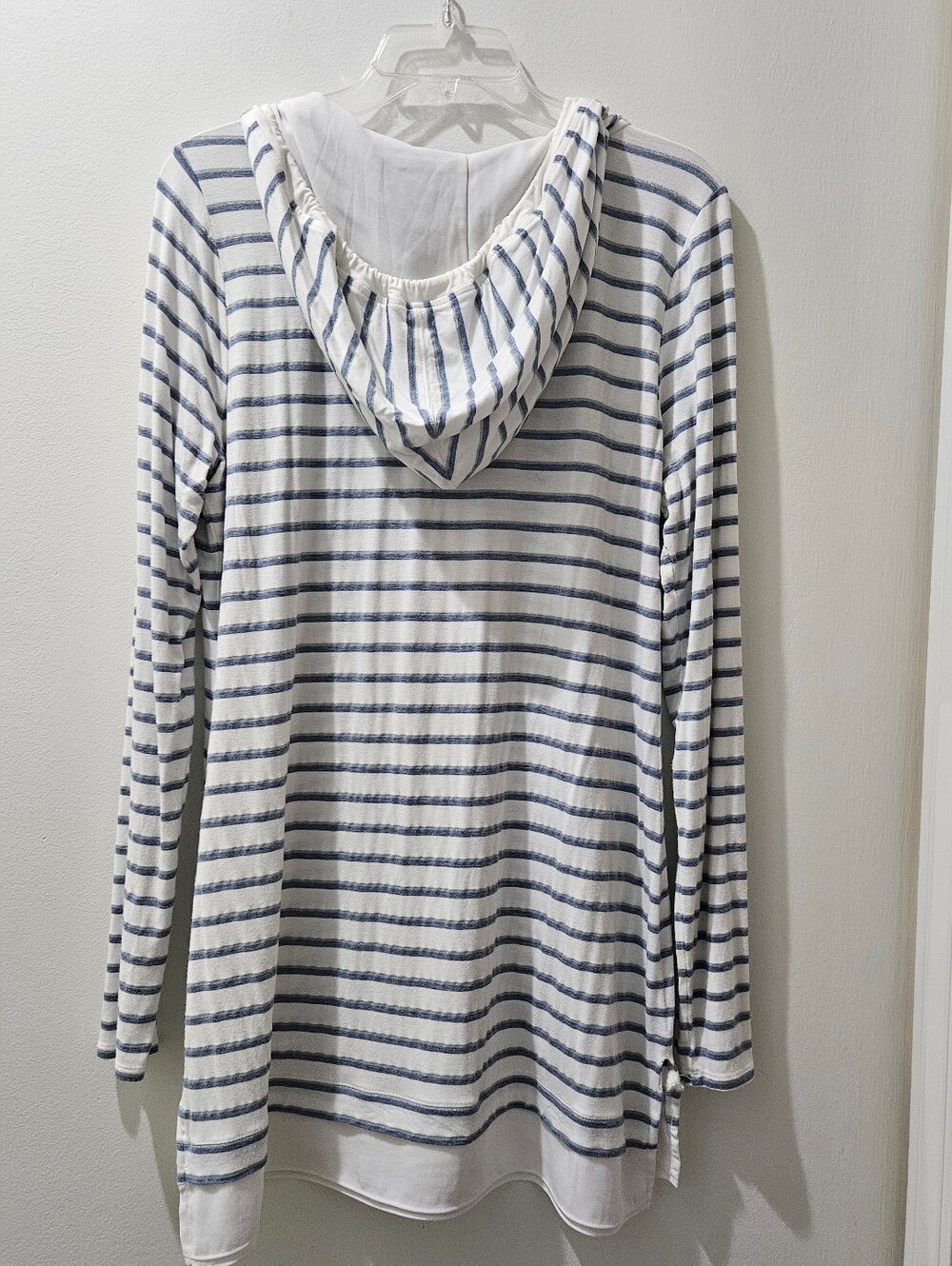 White House Black Market Hooded Casual Tunic, Good Condition, Sz L - Picture 3 of 4